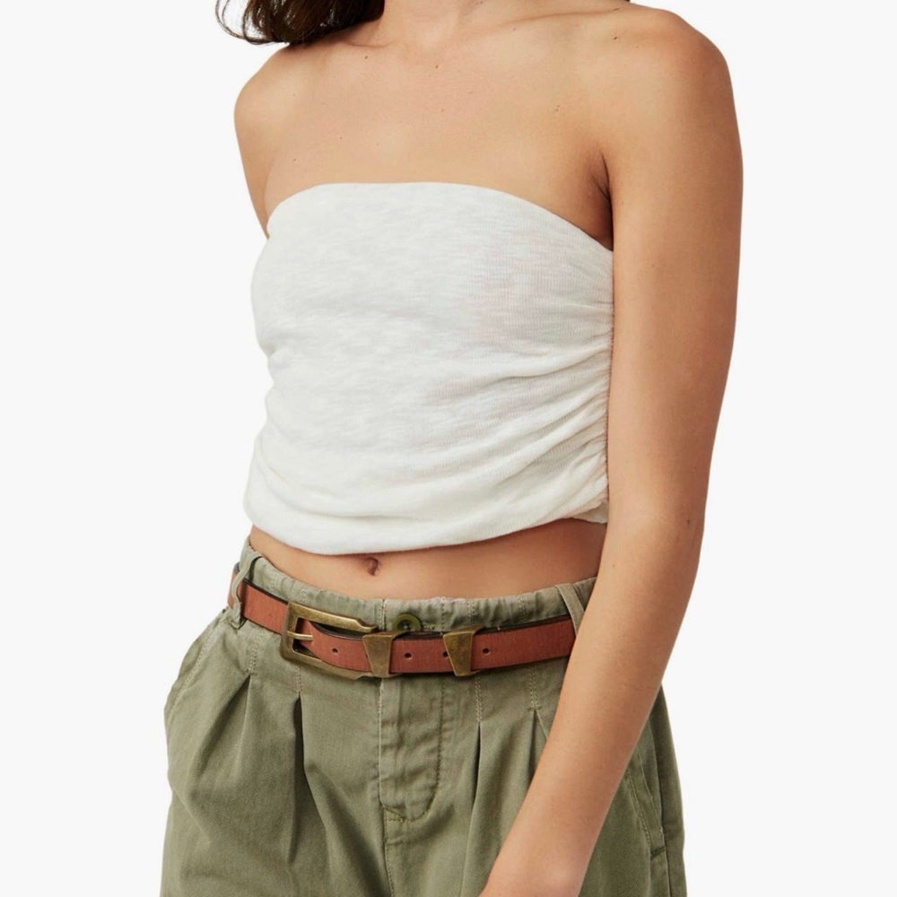 NWOT Free People / Boulevard Tube top / ivory / Medium